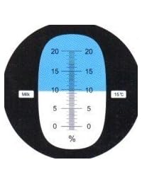 Leche concentración Refractómetro Tester 0 20  escala con compensación de temperatura automática