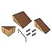 Tech Deck 20075297  - Build-A-Park - Flat Ramp Grind Rail (Brown) Customize Your Park By Building It Your Way!, Multi