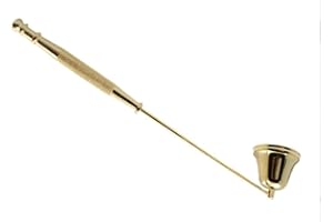 Seadiquiet Gold Metal Candle Snuffer Wick Snuffer with Long Handle Accessories
