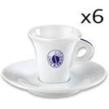 Set 6 Tazzine Con Piattino Borbone - Per Caffè E Thé | Adatte Al Microonde - Foto 2