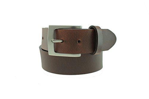USA Made Liberty Leather Belt by Thomas Bates Elements - Nickel Buckle