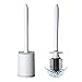 TOP BEAUTY Toilet Brush Cleaner Soft Bristles Toilet Bowl Brush and Holder for Bathroom Deep Cleaning Wall Mountable, White