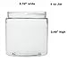 Clear 4 Ounce PET Round Plastic Jars with Black Lids, and 1 Mini Jar, 12 Pack (C4BMJ12)