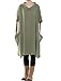 Mordenmiss Women's Doll Collar Casual Sleeveless Top With Big Pockets L Style 1-Olive Green