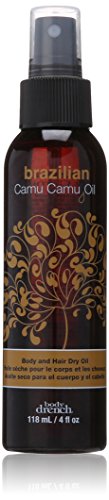 Body Drench Exotic Brazilian Camu Oil Body and Hair Dry Oil, 4 Ounce