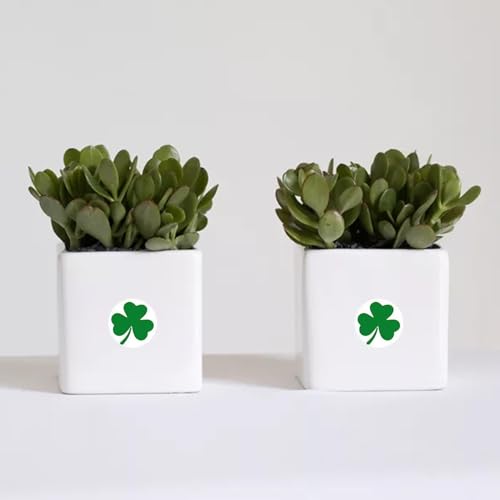 2 Rouleau 1000 Pièces Autocollant Saint Patrick, Autocollants trèfle vert irlandais chanceux, Fête Décorations Scrapbooking Enveloppe Carte sac Cadeau, pour les Cadeaux et la Décoration (3.8CM)