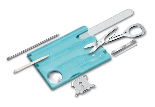 Victorinox Swiss Card Nailcare Multitool, 13 Funktionen, Nagelfeile, Schere