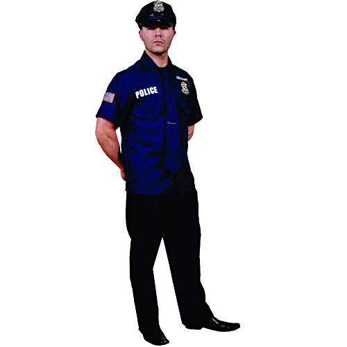 Dress Up America Police Officer, Multi-Colored, Adult Standard
