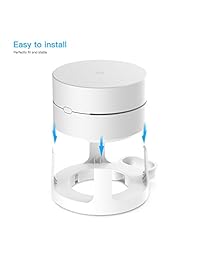 Soporte de pared para  Wifi, soporte basstop más sencillo para enrutador de  Wifi y Beacons (sin tornillos para mentir), blanco (3 Pack)
