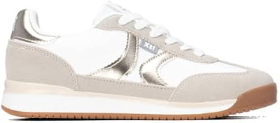 - Ténis Dourados Femininos - Calçado Confortável e Versátil - Moda Casual - Modelo 14501906 (Tamanho 38)