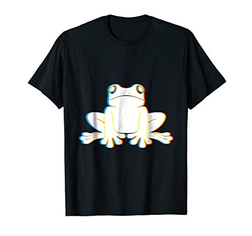 Psy Trance Psychedelic Frog T-Shirt | Trippy Retro 3D Effect