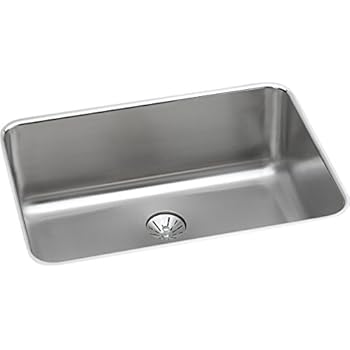 elkay sink single kitchen undermount bowl stainless steel lustertone drain perfect gourmet satin sinks basin dayton classic lowes crosstown soundguard
