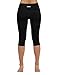 ODODOS Women's Mid Waisted Tummy Control Yoga Capris,19
