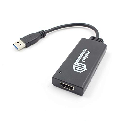 Florenceenid Mini USB 3.0/ USB 2.0 to HDMI Adapter External Graphics Audio Card Converter
