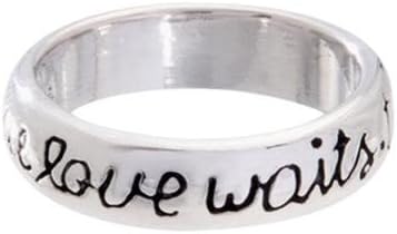 Cornerstone Jewelry True Love Waits Script Purity Ring