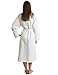 TowelSelections Turkish Bathrobe Waffle Kimono Robe for Women and Men Small/Medium Ivory