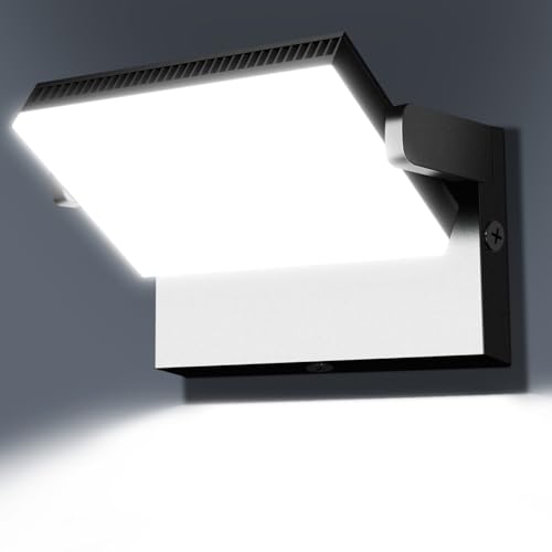 ledmo 150W Outdoor LED Spotlight 17000 lm, 360°, Cool White 6000K, IP65 | 17000 lm cool white 6000 K light for large areas; 360° panel and black aluminium body, ideal for garage and workshop