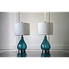 Decor Therapy MP1054 Table Lamp, Emerald Blue Green, 2 Count