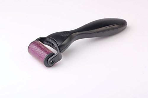 TOYOSO Titanium 0.5/1.0mm 1200 Tips Derma Roller; Face Roller; Body Roller; Skin Roller; Skin Care Tool for Acne Scars and Wrinkles (1, Black&amp;Purple)