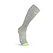 ABD ATHLETE INC. Plus Size Compression Socks 4 Wide Calf, Big and Tall, Men & Women 15-20 mmHg Reduce Pain Swelling. Maternity Nurse Travel Diabetic & Medical (WF XL, Grey)