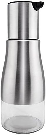 KOLPCTT healthy and Anticorrosion 304 Stainless Steel Olive Oil Bottle-All Made of Food Grade Material Oil Dispenser,Cruet For Vinegar,Soy sauce,silver