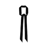 1PCS Black Long 200cm/2.18 Yards Multifunction Women Lady Girl Skinny Thin Chiffon Long Tie Scarf -Silk Scarves Bag Band Belt Neckerchief for Spring Summer 1PCS Black Long 200cm/2.18 Yards Multifunction Women Lady Girl Skinny Thin Chiffon Long Tie Scarf -Silk Scarves Bag Band Belt Neckerchief for Spring Summer