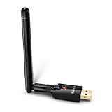 USB Wireless WiFi Adapter Dual Band, AC600, 150Mbps on The 2.4GHz Band + 433Mbps on The 5GHz, Top Dual Band Antenna Model, by NET-DYN, Voted Best Rated Brand for USB WiFi Adapters on Amazon