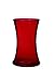V-More Medium Glass Flower Vase in Tall Round Flared Shape, Multicolored (Orange, Red, Green, Brown), 8-inch Tall, For Home Decor, Wedding, Party, Celebration 【Set of 4 (1 for each color)】