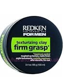 Redken For Men Firm Grasp Texturizing Clay - Roughed-Up Texture, Matte Finish (3.4 oz.)