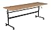 MooreCo Essentials Flipper Training Table 60x24 Teak Top Black Base
