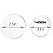 SBYURE 30 Sets Acrylic Design Button Clear Plastic Button Badges Kit with Pin for DIY Crafts (2.36 inch)
