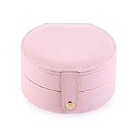 Poooyun-Life-收纳盒 Jewelry Storage Box Jewelry Organizer Necklace Earring Casket Ring Container Exquisite Display Case Packaging Box,Pink