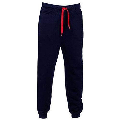 SSYUNO Men Stretchy Trousers Hooded Coat Jacket Pants Jogging Fleece Warm Sports Tracksuit Top & Bottoms Set