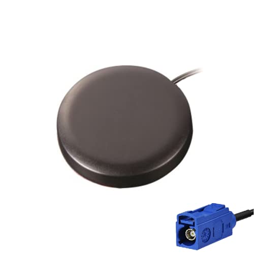 UniteCom High Gain GPS GLONASS GALILEO Magnetic Active Antenna IP67 Navigation Vehicle Car Truck Boat Caravan Camper Van Satnav 3.5 Meter Cable FAKRA C Connector External Aerial Waterproof Outdoor