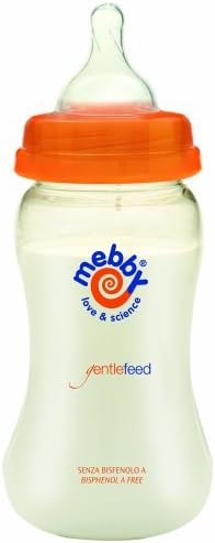 Mebby 250Ml Gentle Feed Bpa Free Pes Baby Bottle -Orange And Honey by Medel