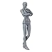 Action Figure Drawing Model, Artists Action Figure Model Jointed Movable Human Mannequin for Sketching, Painting, Drawing, Cartoon Figures Action - Shipped from US (Man and Woman Set) ( Gray)