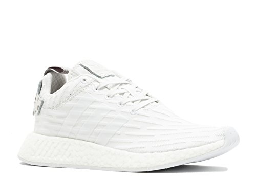 Adidas Womens Nmd R2 Primeknit Running Shoes In Vintage White