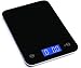 Ozeri Touch Professional Digital Kitchen Scale in Tempered Glass, 18-Pound, Elegant Black
