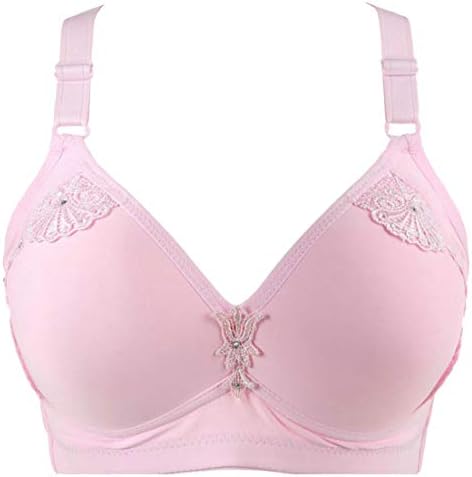 Pivaconis Women Bralette Cotton Push Up Seamless Full Coverage Wire-Free Relaxed Fit Everyday Bras