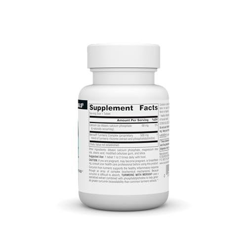 Source Naturals Turmeric with Meriva, for Healthy Inflammatory Response*, 500mg - 30 Tablets