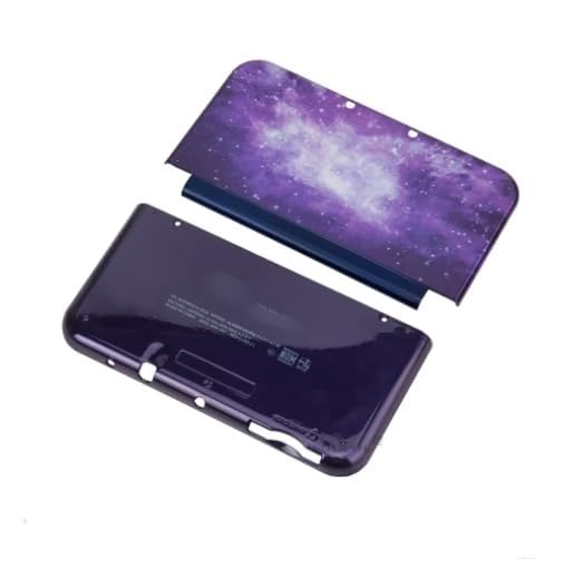 New Replacement Front Back Faceplate Plates Upper & Back Panel Battery Housing Shell Case Cover for New 3DS XL LL 2015 Game Console - Limited Edition Galaxy Sky