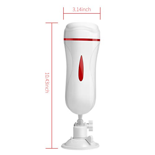 image for BAWAN Male Masturbator Cup, 2 in 1 Hand Free Silicone Vagina Pussy Ana