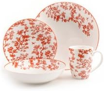 Florence Broadhurst The Cranes 4 Piece Place Setting, Coral