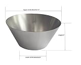 Outspark BBQ Whirlpool For Weber Kettle, 22/26.75 WSM Smokey Mountain, Medium Kamado, Big Green Egg, Stainless Steel
