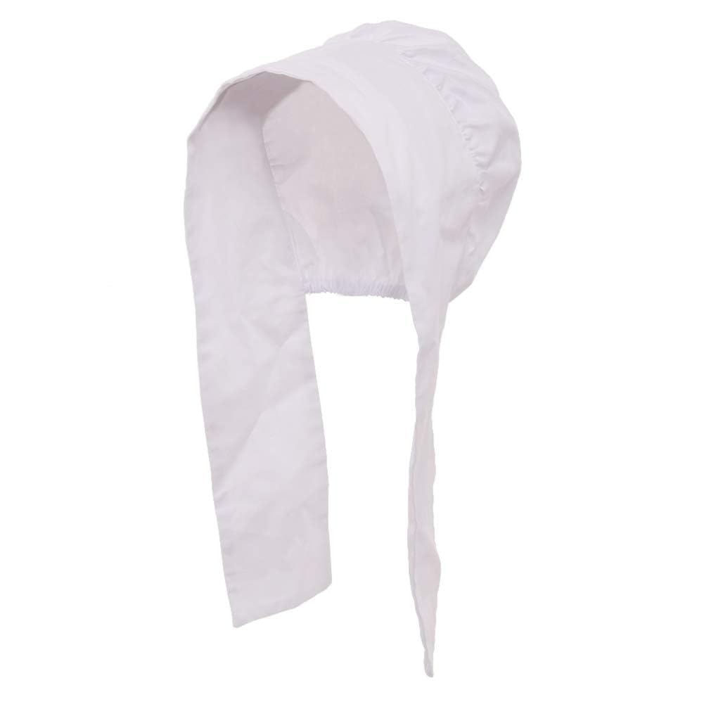 GRACEART Victorian Mob Cap Medieval Maid Bonnet Hat Women Costume Accessory for Fancy Dress (99.99% Cotton)