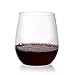 Berevino Plastic Wine Glasses/Stemless Wine Cup 12 ounce | Set of 48 Clear Plastic Unbreakable Wine Glasses Disposable Shatterproof
