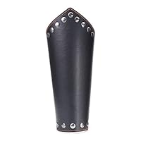 irene inevent Medieval Bracers Steampunk Leather Gauntlet Wristband Wide Bracer Rivet Arm Cuff Cosplay Props