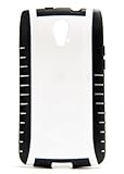 AGF Hybrid Grip Case for Pantech Discover - White/Black