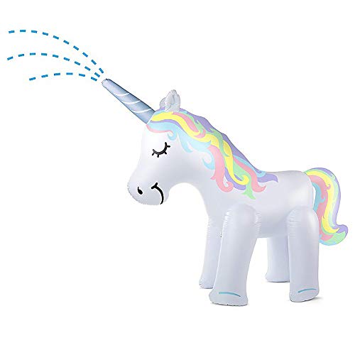 image for CASOFU Unicorn Sprinkler Inflatable Unicorn Water Toys, Outdoor Ginorm
