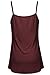 BEPEI Women Loose Casual Summer Pleated Flowy Sleeveless Camisole Tank Tops,Wine,Large